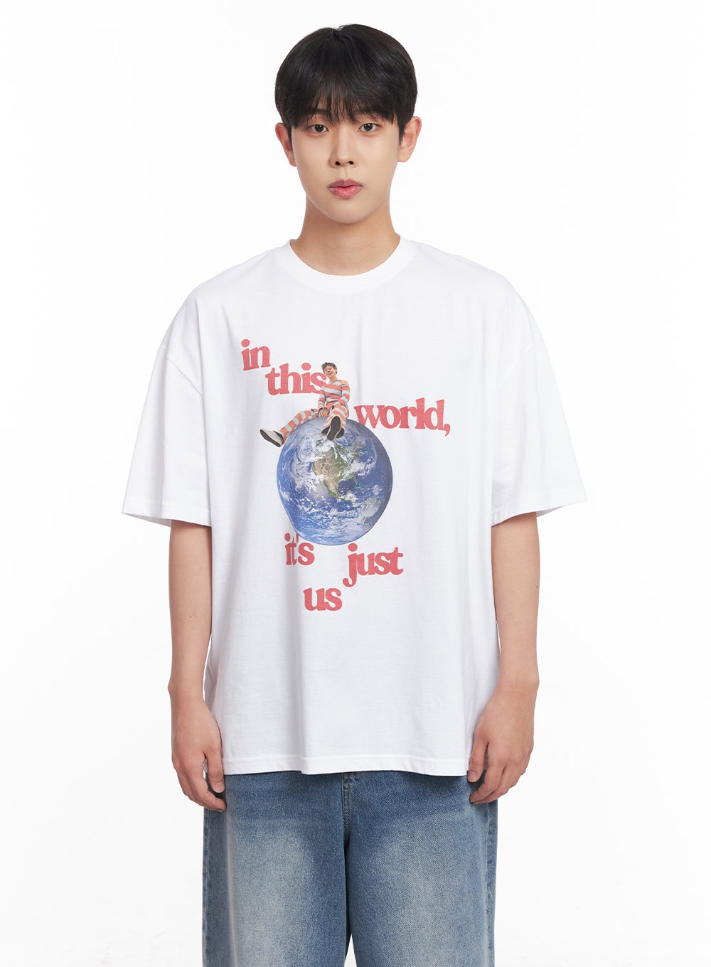 Men's Graphic Planet T-Shirt IY520