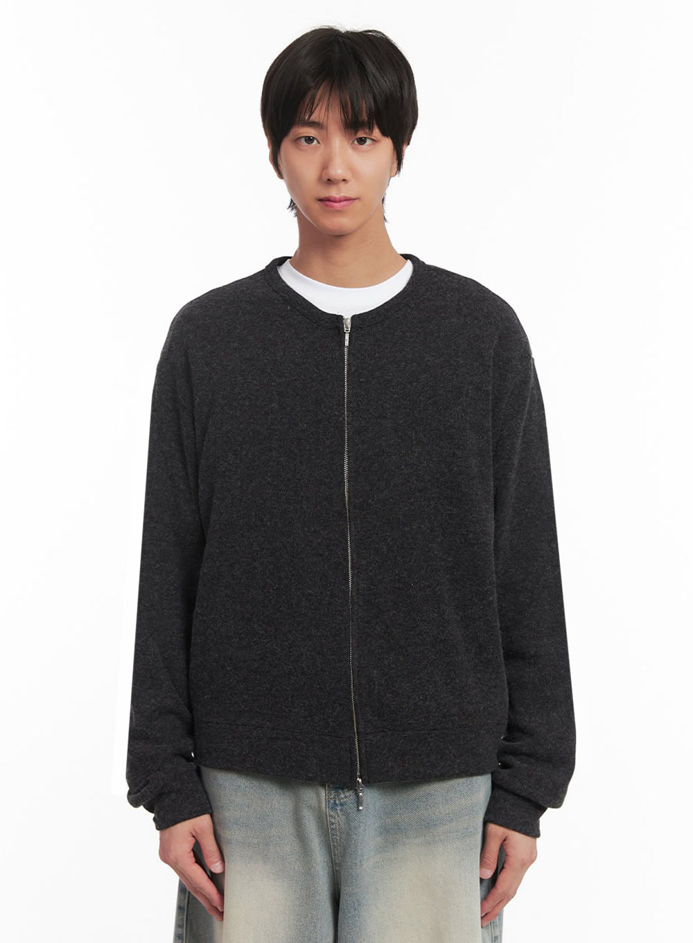 Men's Cozy Zip-Up Cardigan IA511