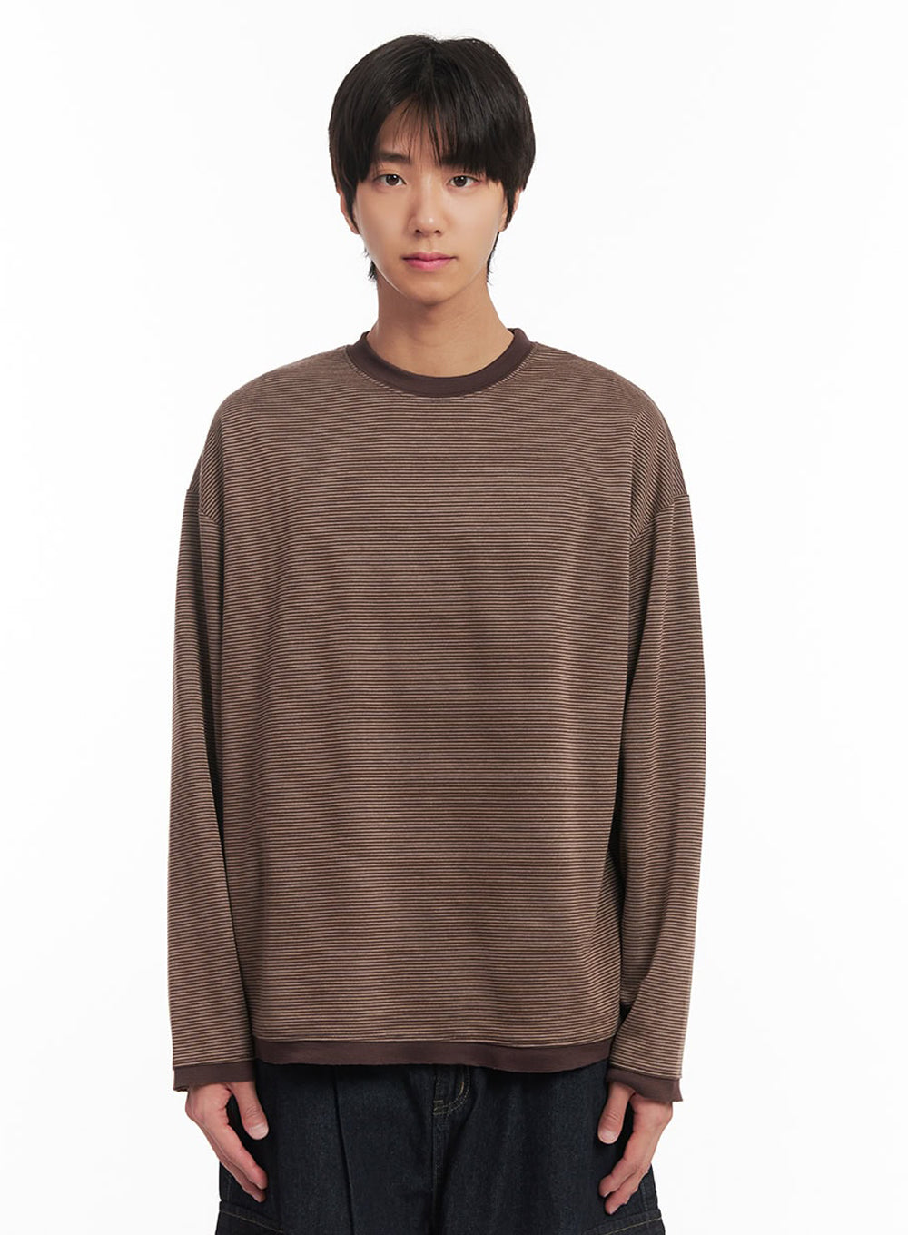 Men's Thin-Stripe Sweatshirt IA511