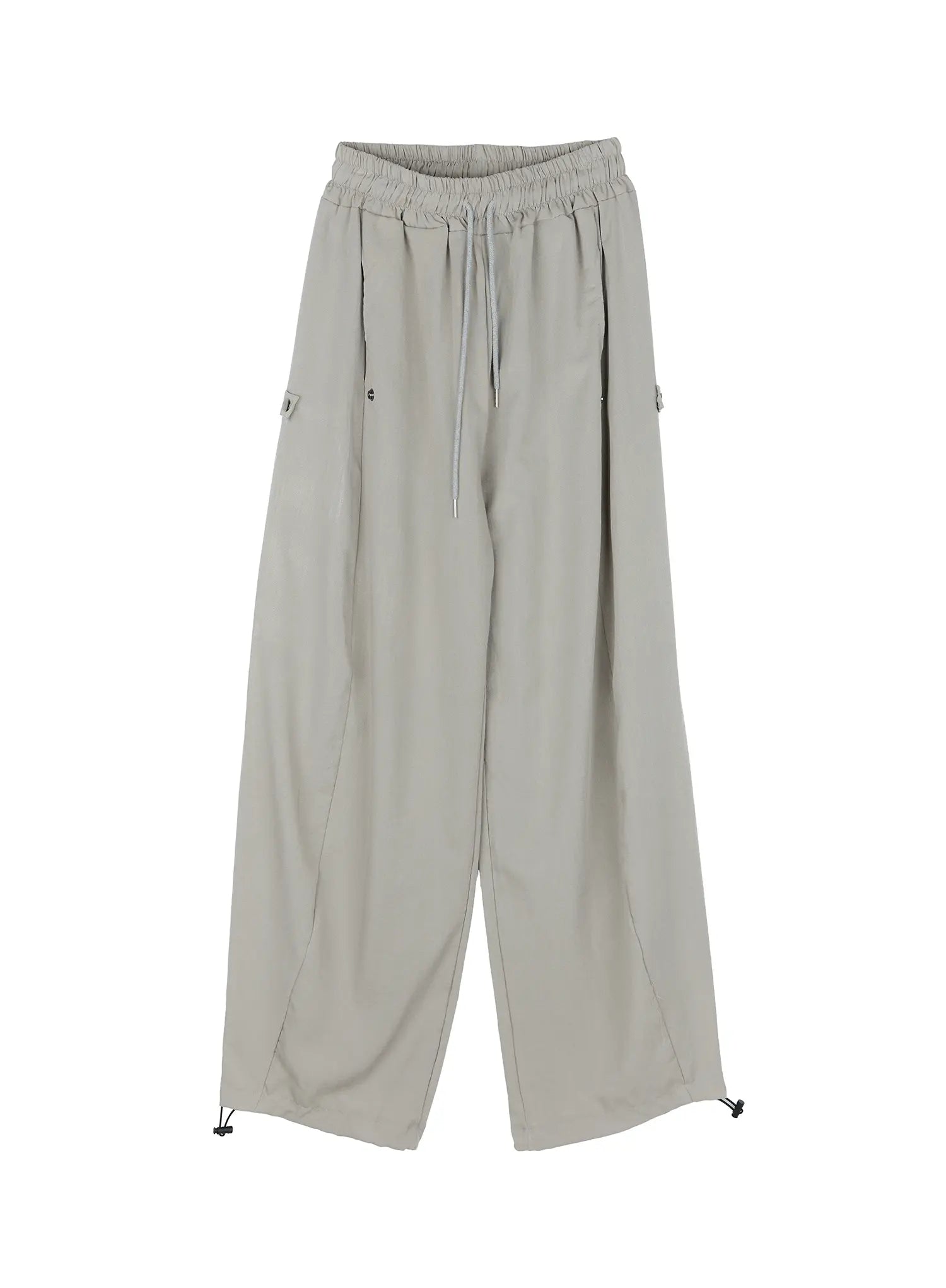 Men's Linen Wide-Leg Buttoned Pants IG512