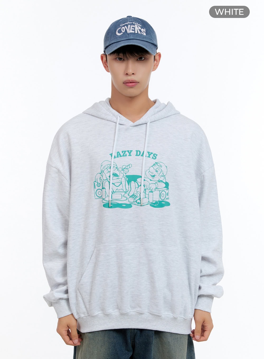 Men's Graphic Hooded Sweatshirt IS412