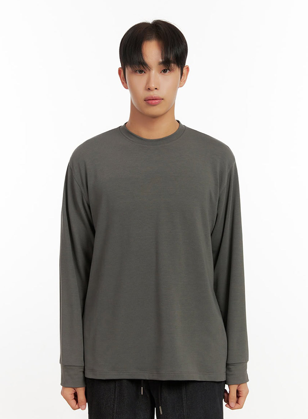 Men's Solid Comfort Long Sleeve Tee ID413