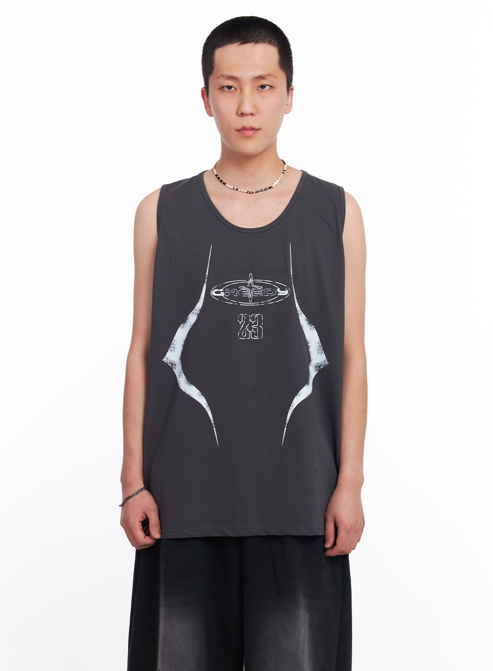 Men's Greed Graphic Sleeveless T-Shirt IU503