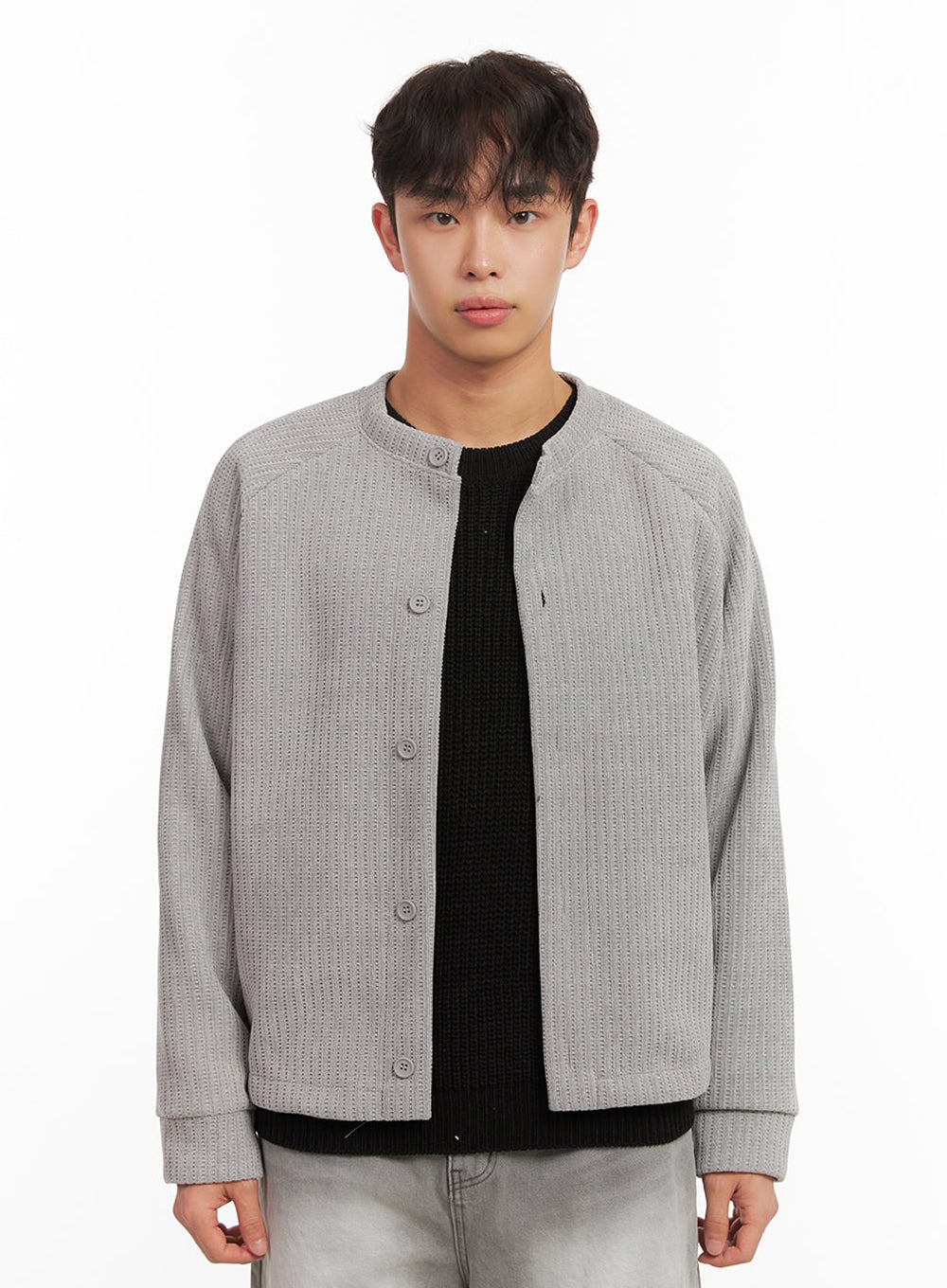 Men's Buttoned Knit Cardigan ID431