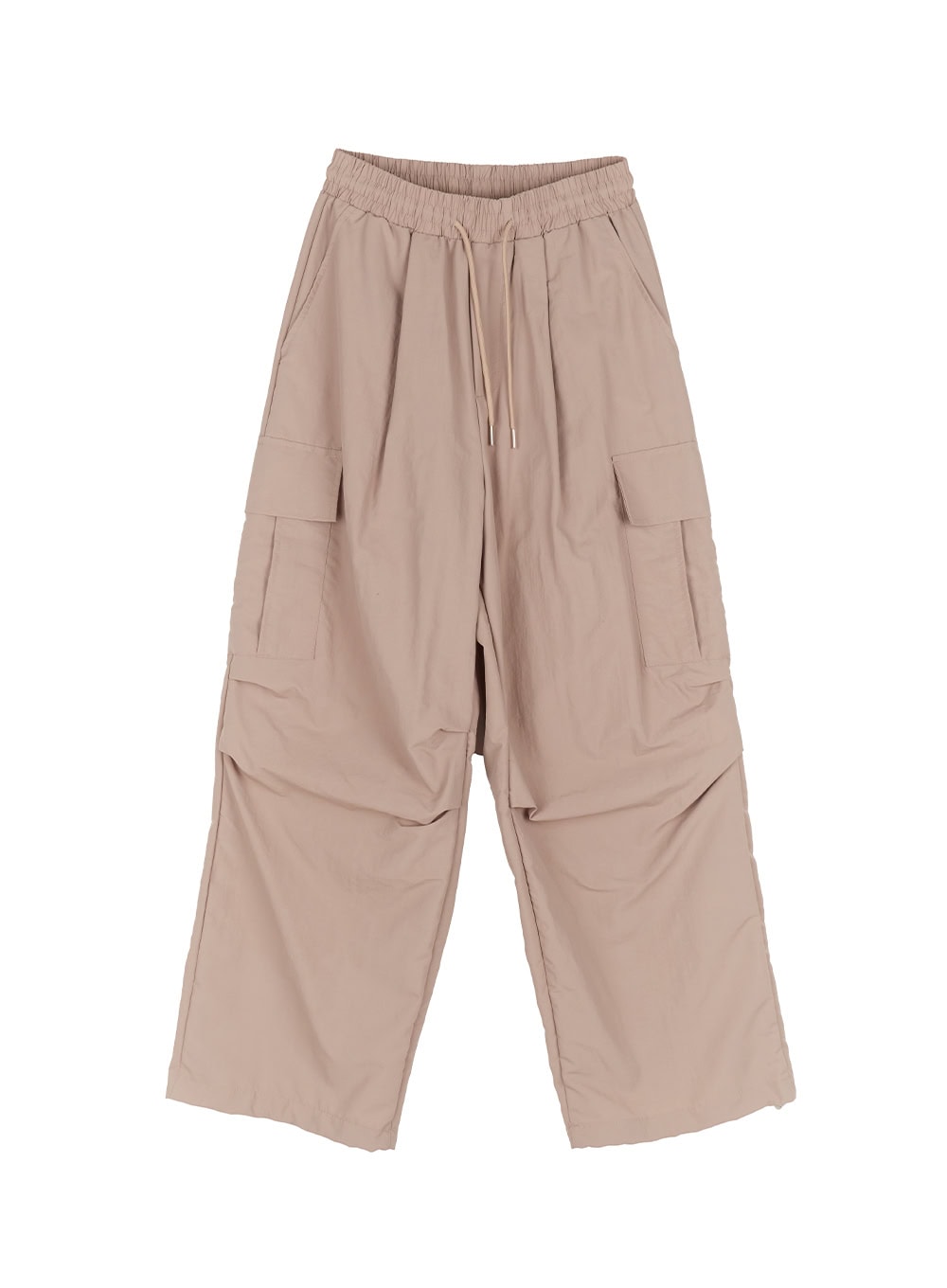 Cargo Wide-Leg Windbreaker Pants IY502