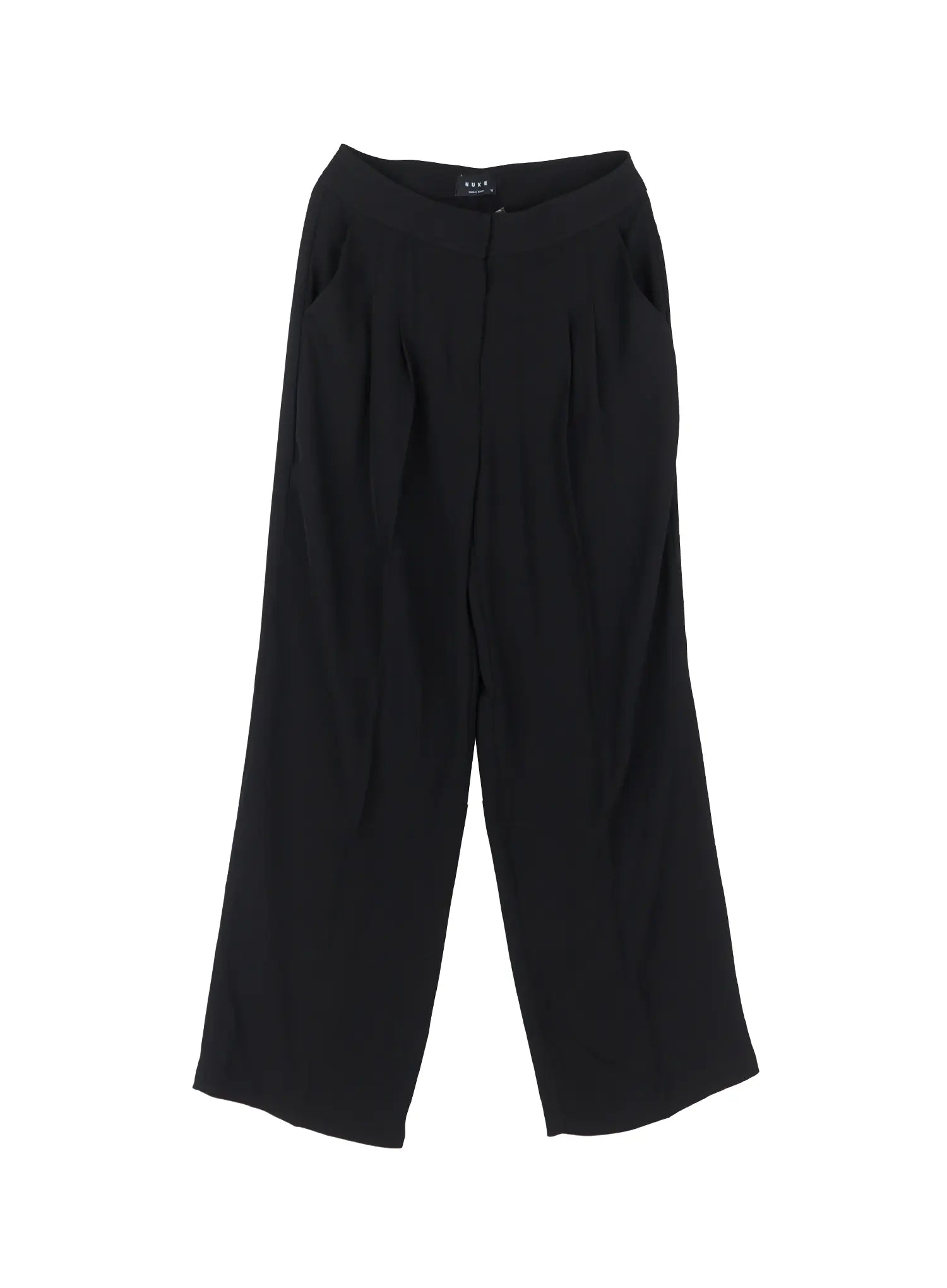 Chic Pintuck Wide-Leg Slacks IS516