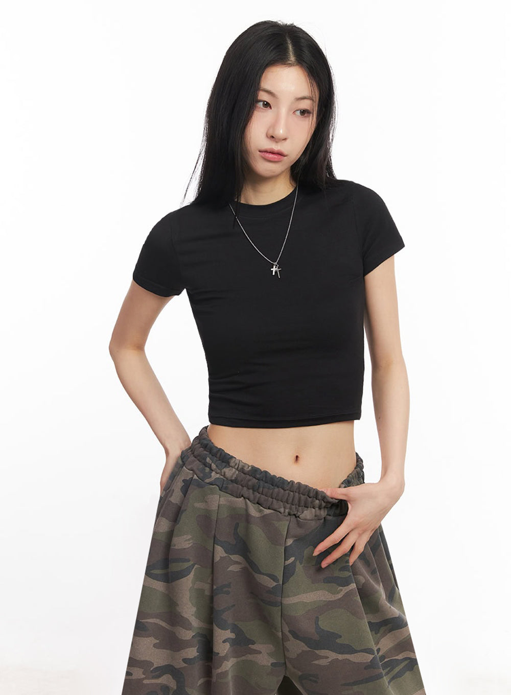 Essential Cotton Crop Top IY529