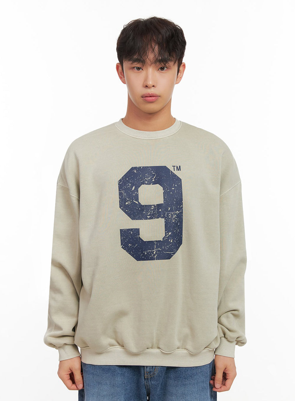 Men's Casual Long-Sleeve Oversized Tee ID427