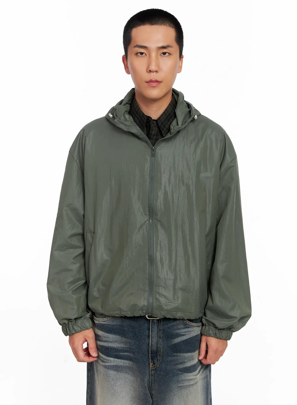 Men's Glossy Windbreaker IS510