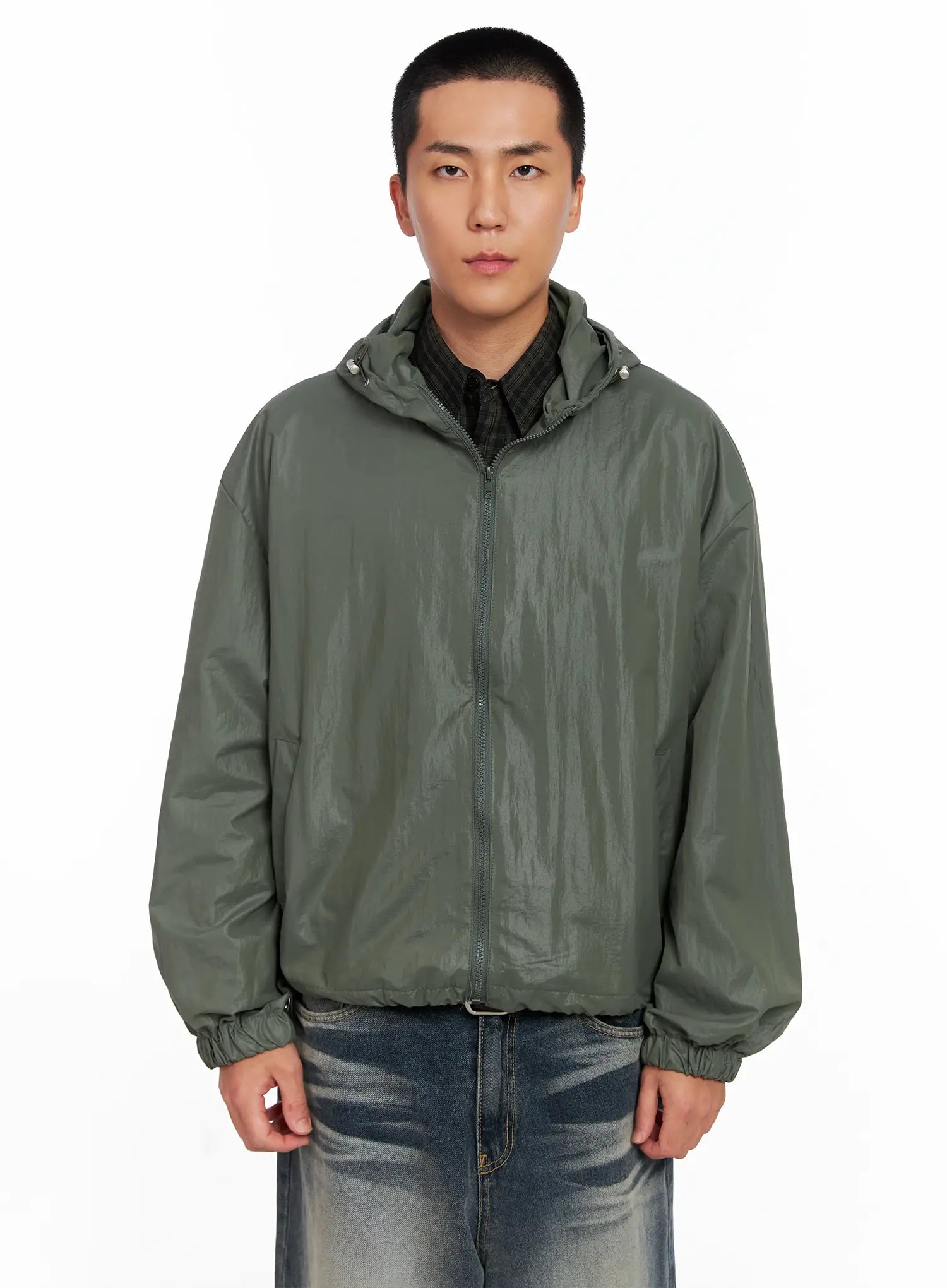 Men's Glossy Windbreaker IS510