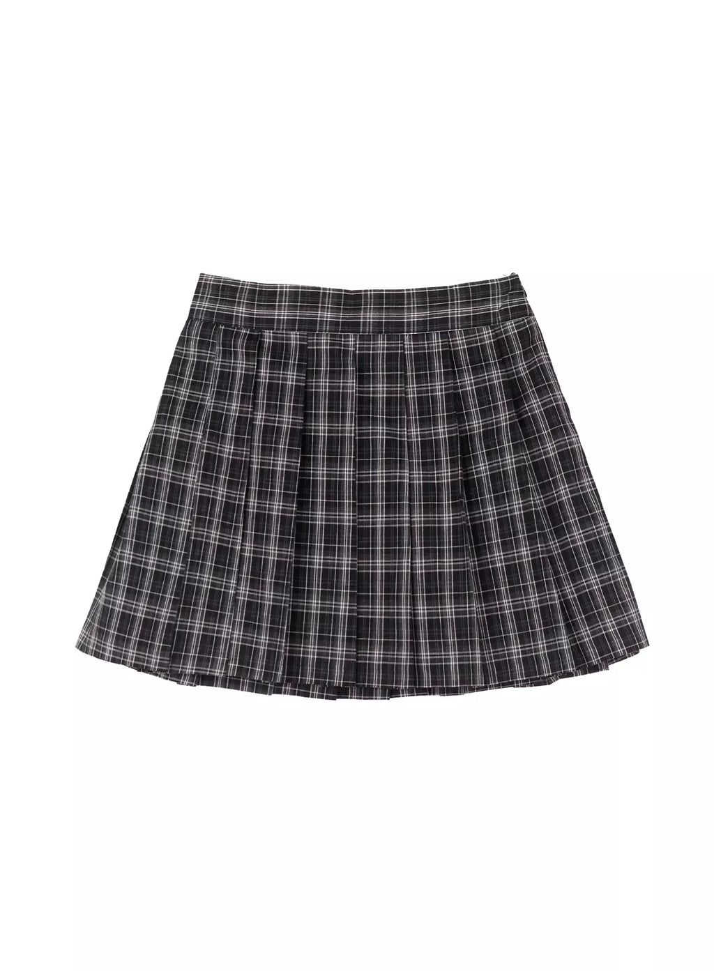 Pleated Plaid Mini Skirt IG527