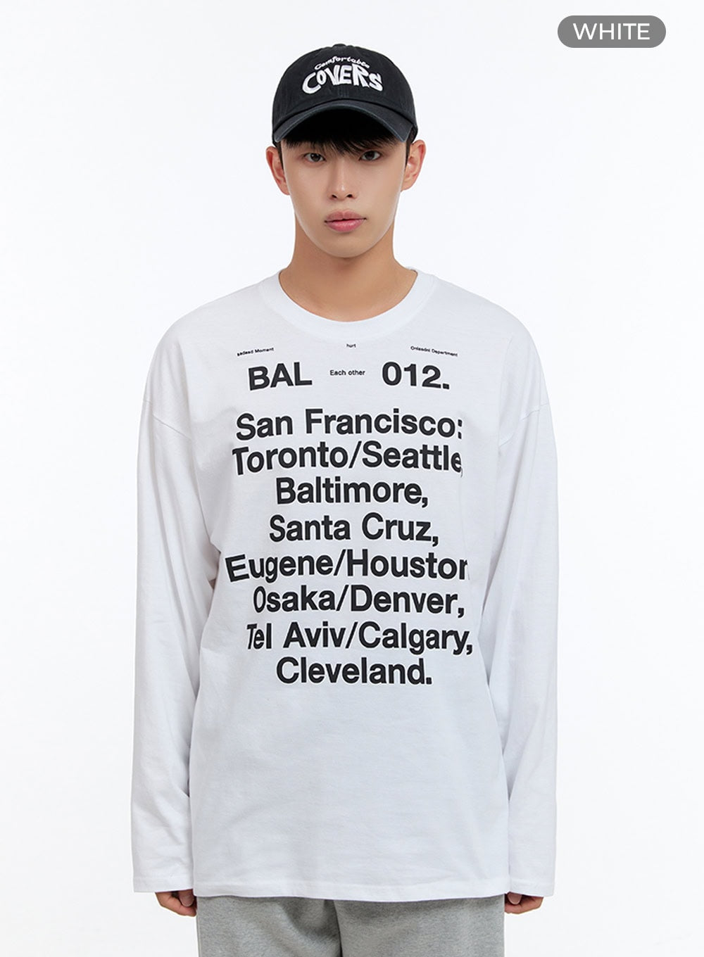 Men's Cotton Lettering Oversize T-Shirt IS413