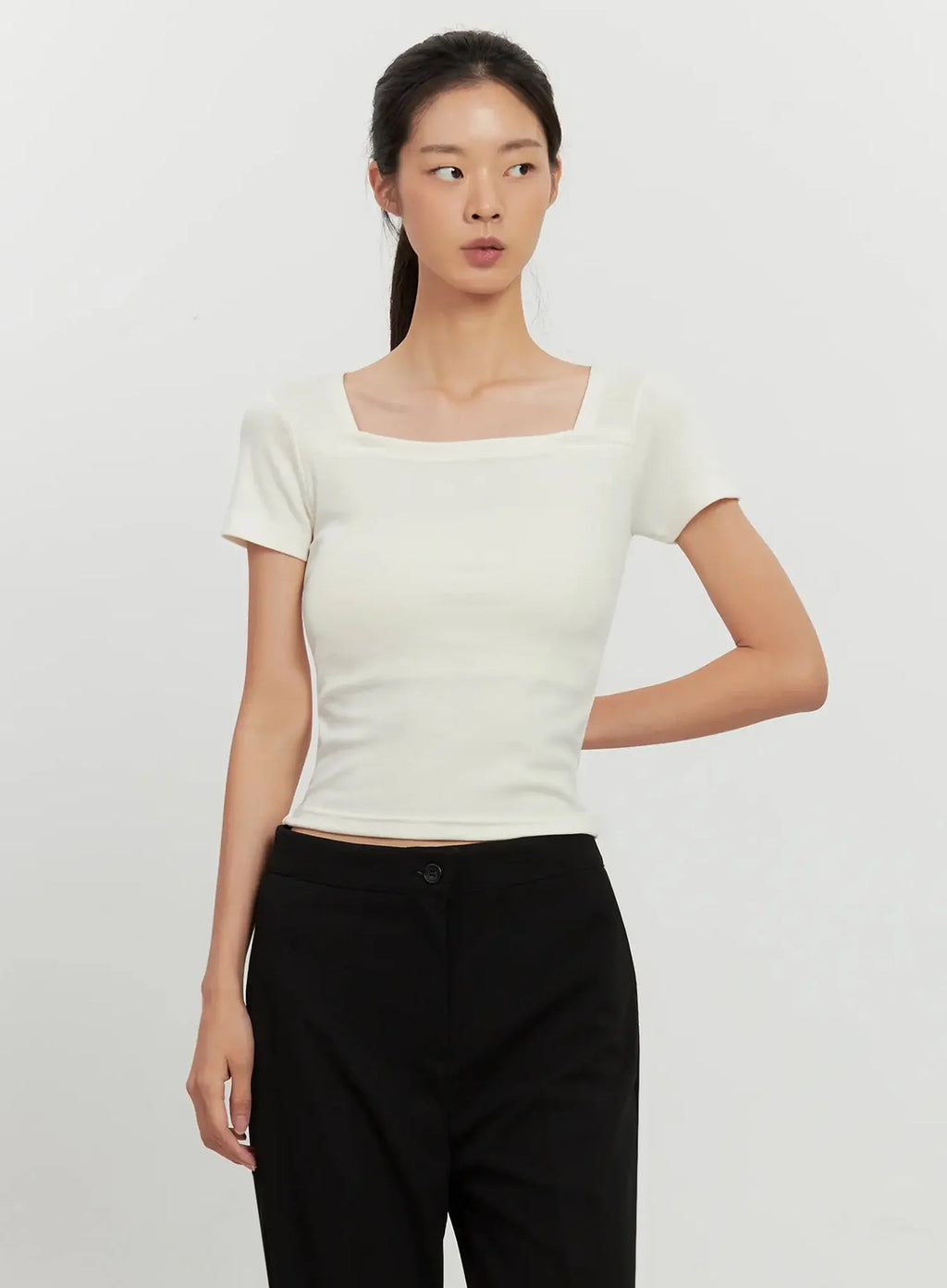 Classic Square-Neck Top IL528