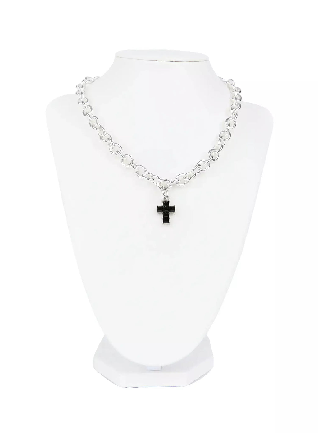 Black Cross Chain Necklace IG528