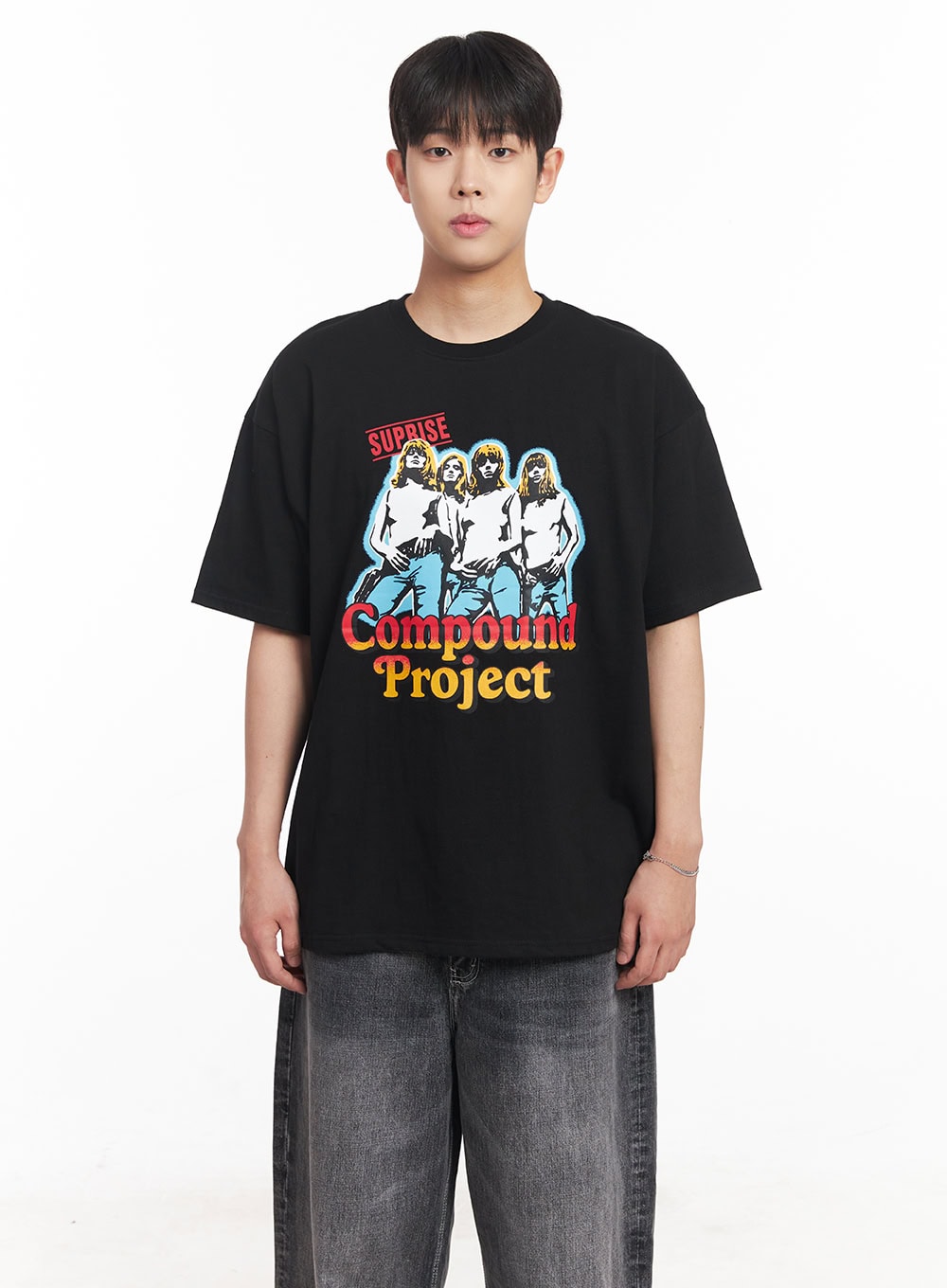 Men's Compound Graphic Oversize T-Shirt IA525