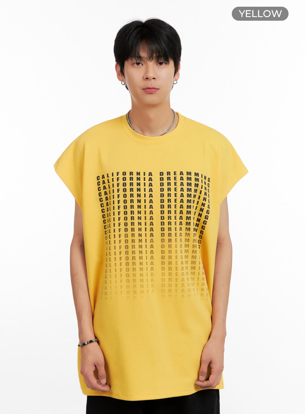 Men's Cotton Sleeveless Oversize T-Shirt IG402