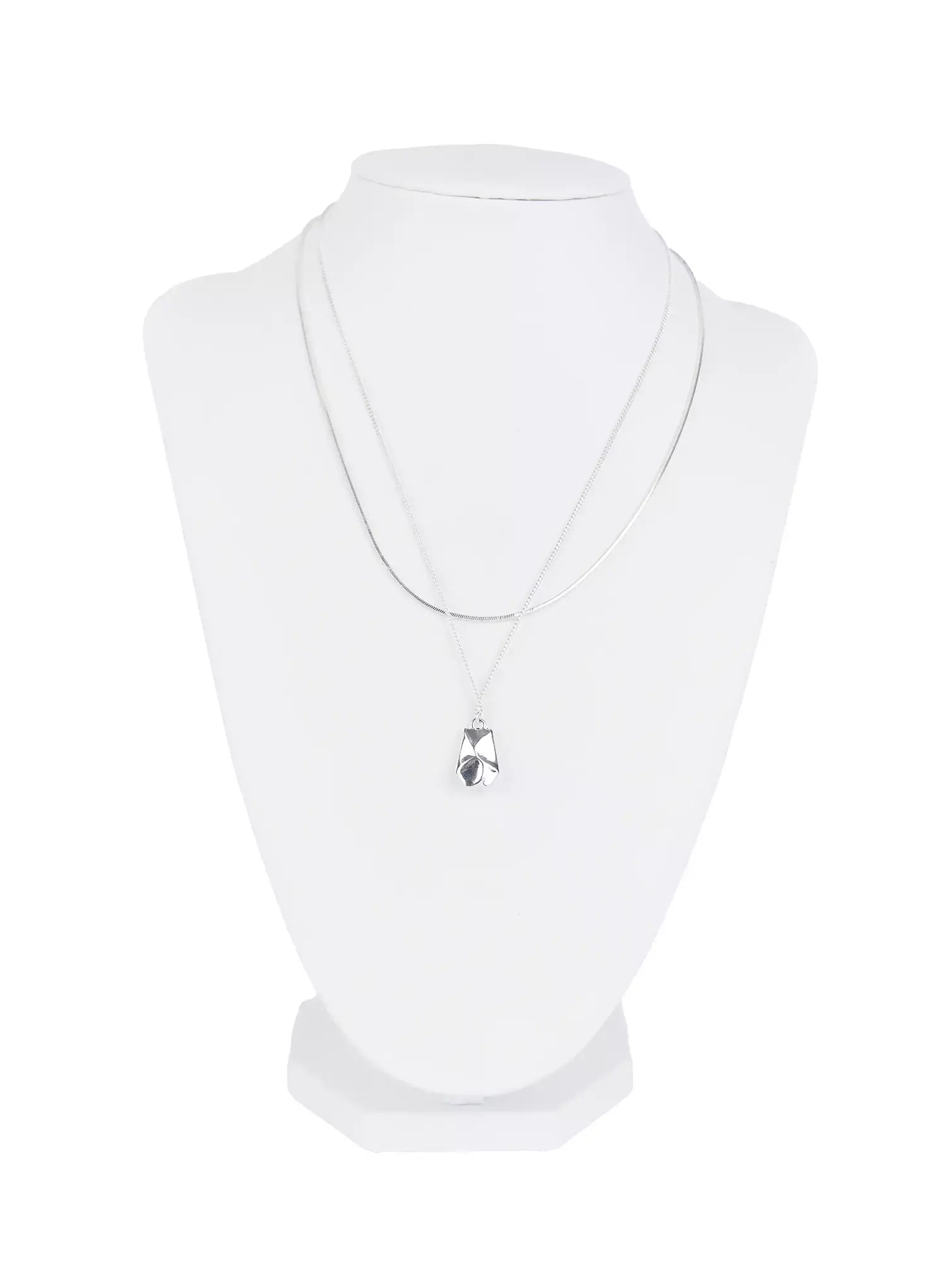 ACC Double-Layered Pendant Necklace IG507