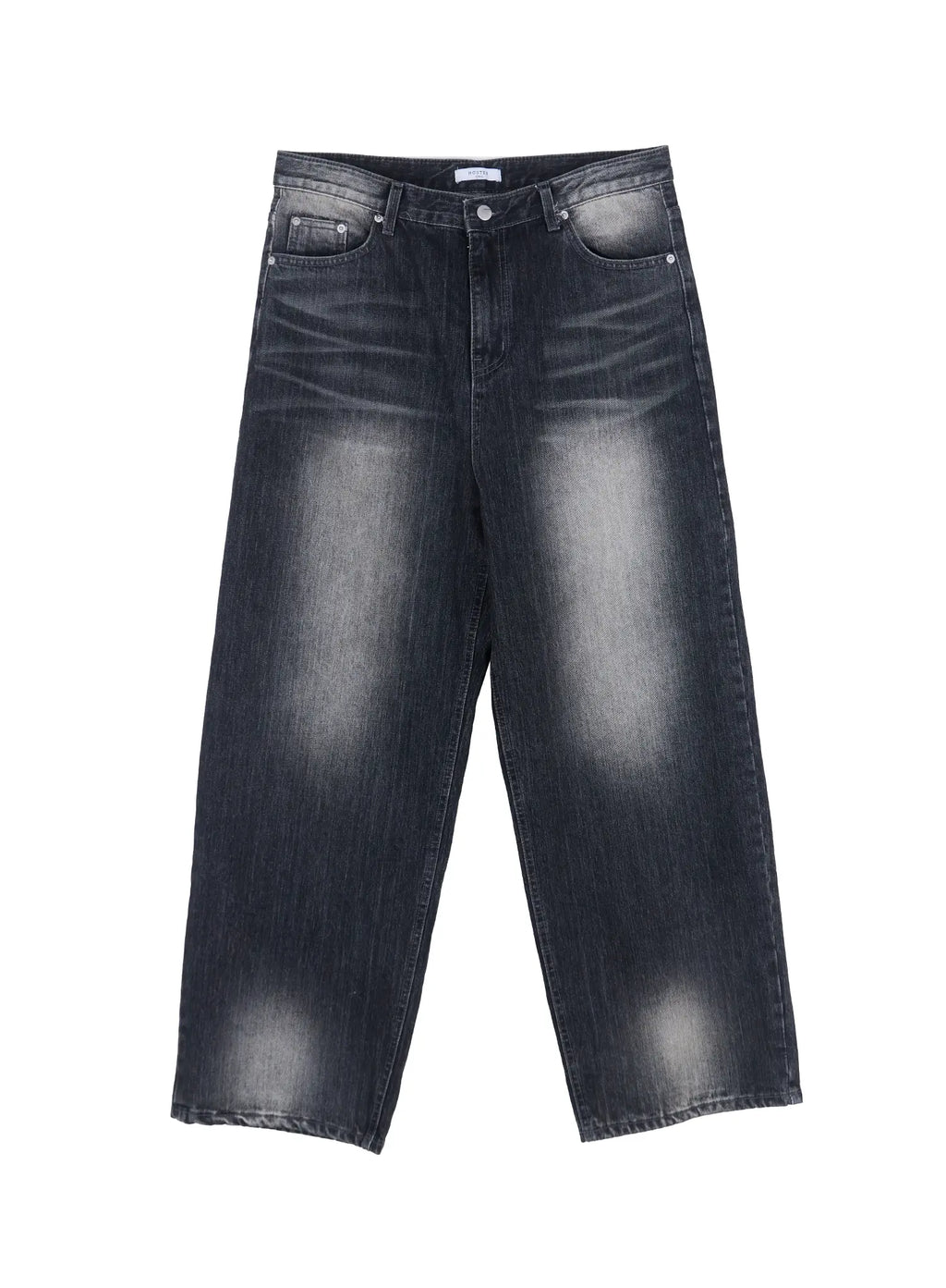 Men's Brushed Wide-Leg Denim Jeans IL521