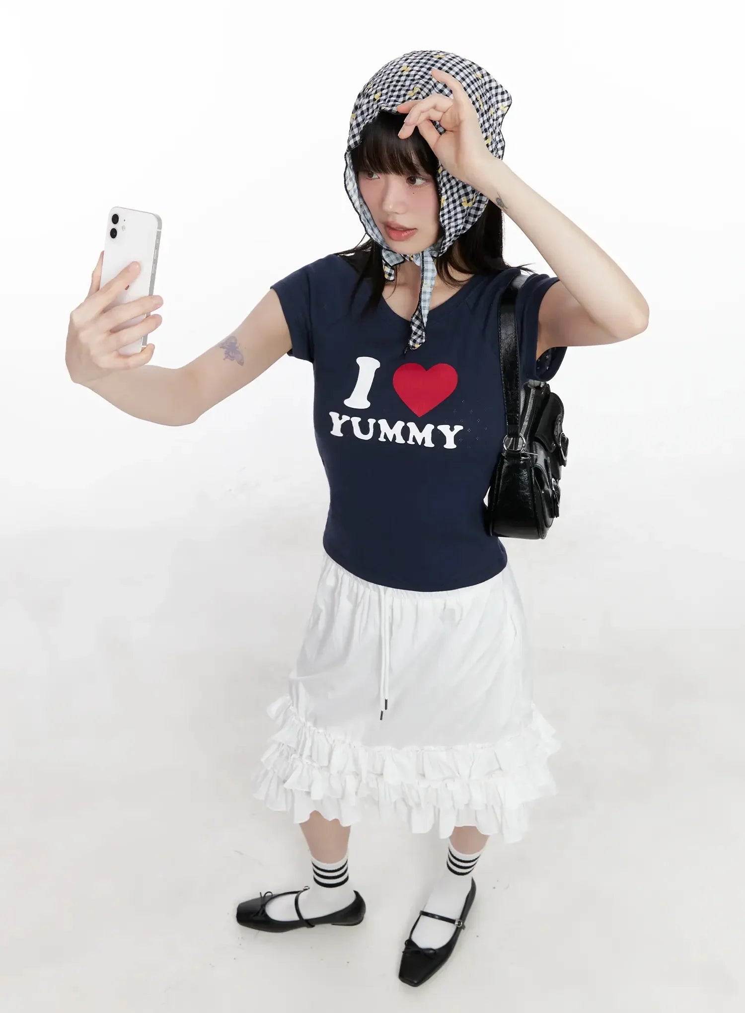 I Love Yummy Cropped Graphic Tee IL528