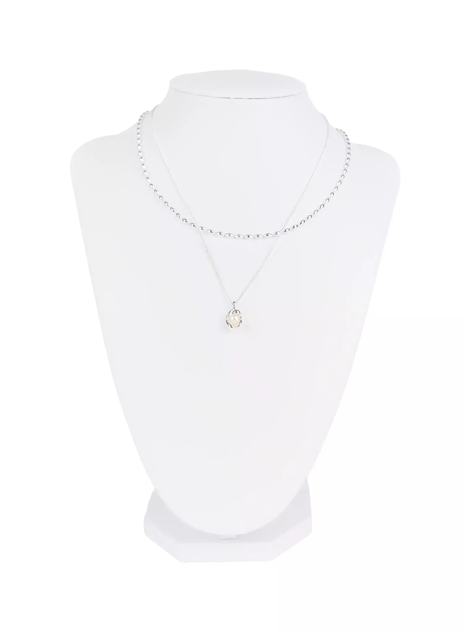 ACC Elegant Double Chain Pendant Necklace IG507