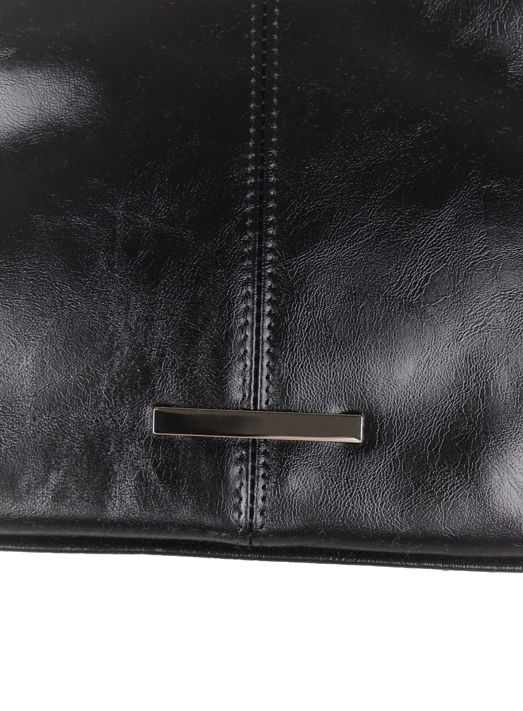 Faux Leather Square Shoulder Bag IU509