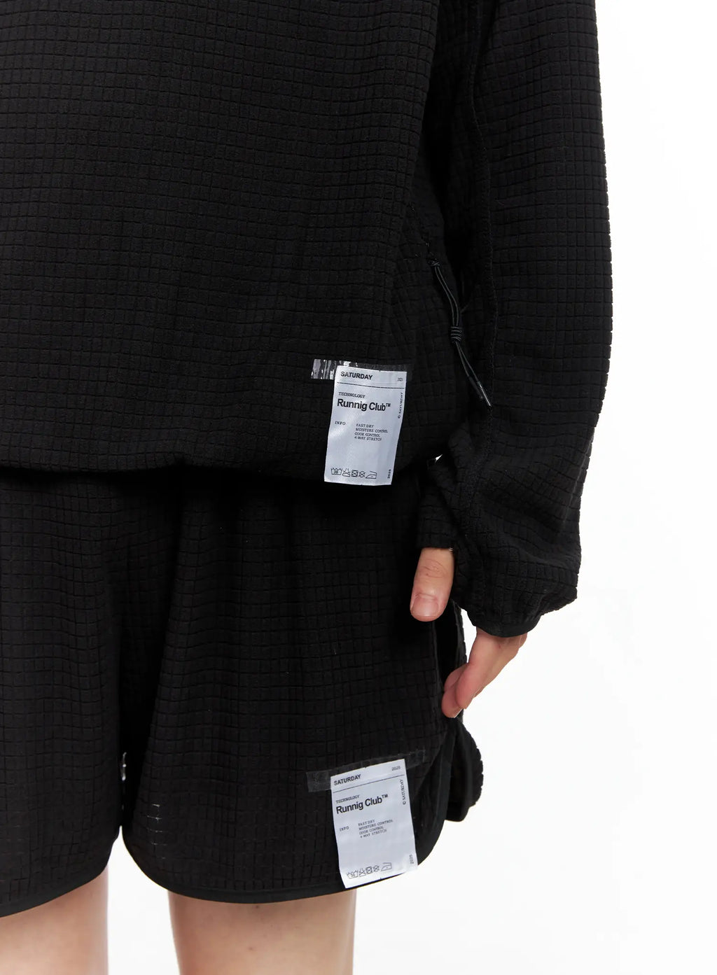 Men's Logo Detail Long Sleeve Hoodie IS502