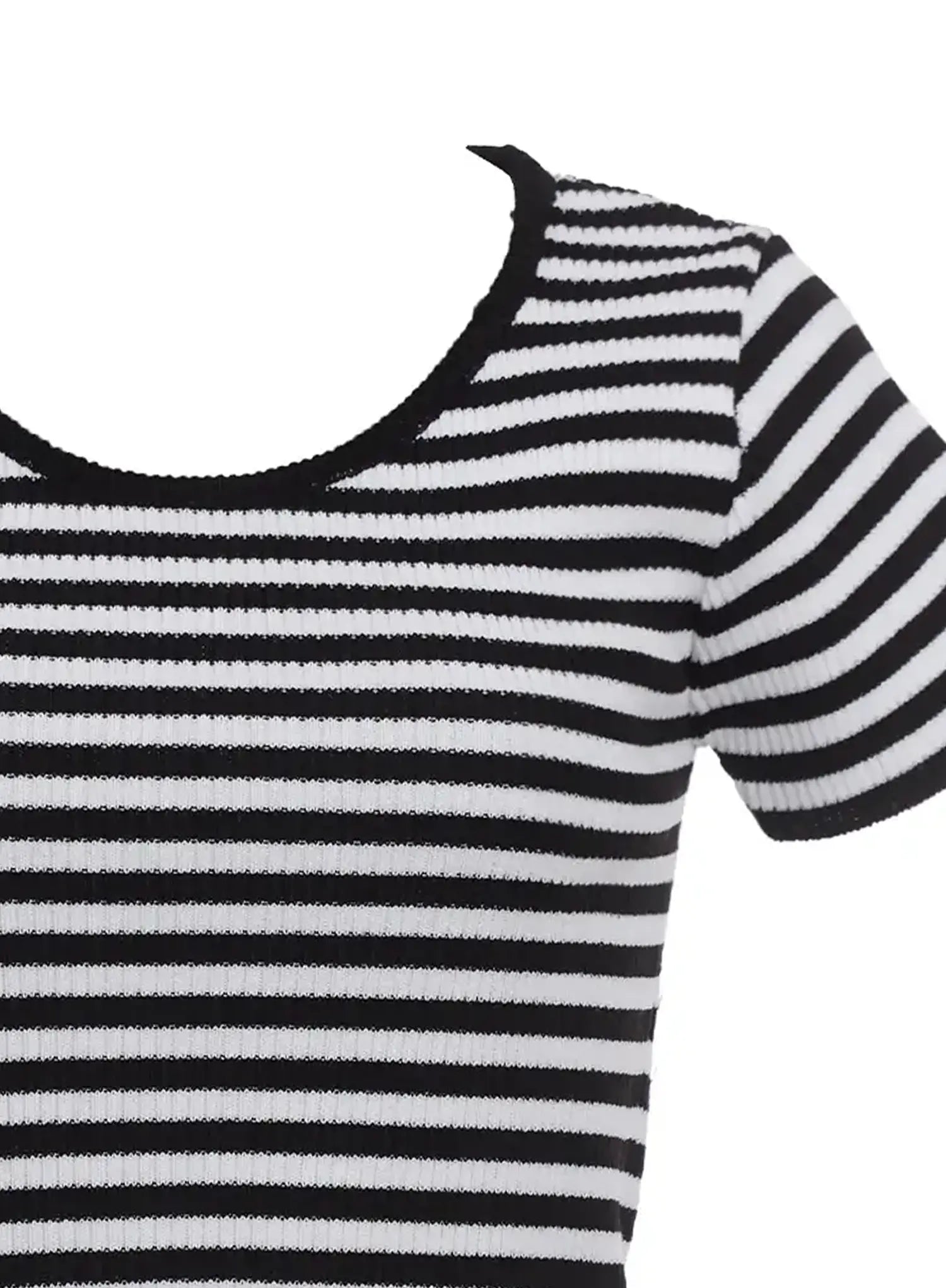 Casual Striped Knit T-Shirt IC503