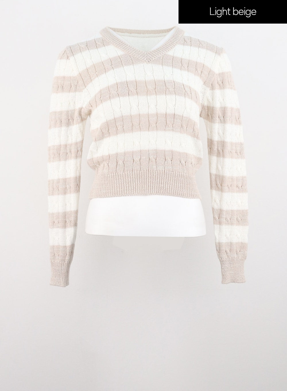 Striped V-Neck Sweater IS307