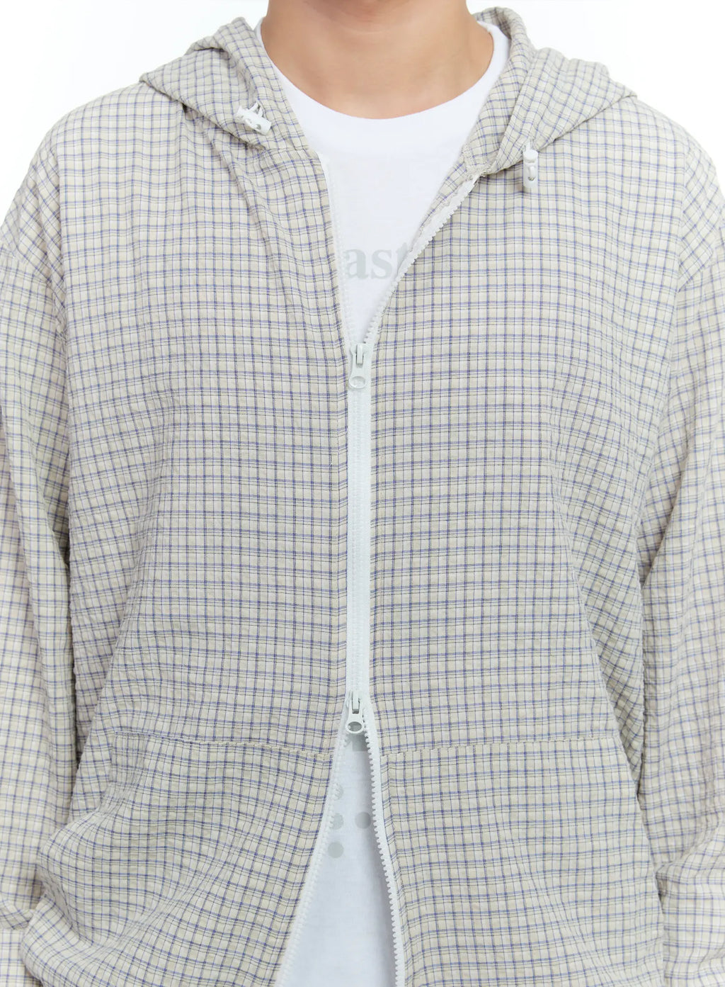 Men's Checkered Windbreaker Jacket IG515