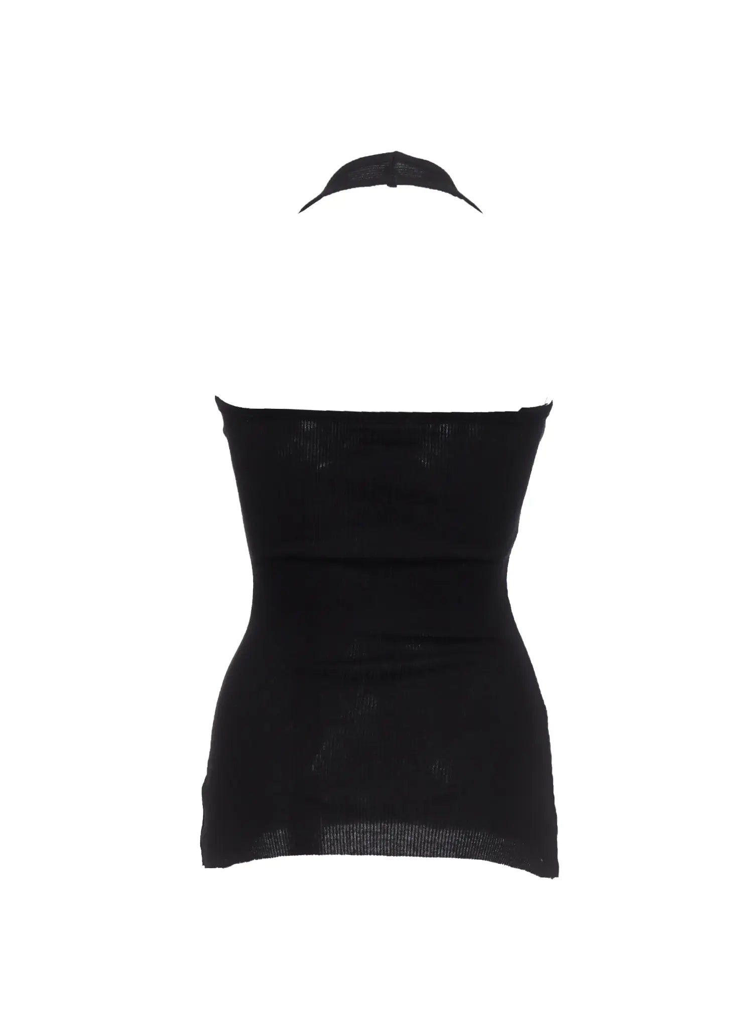 Ribbed Long Halter Tank IC503