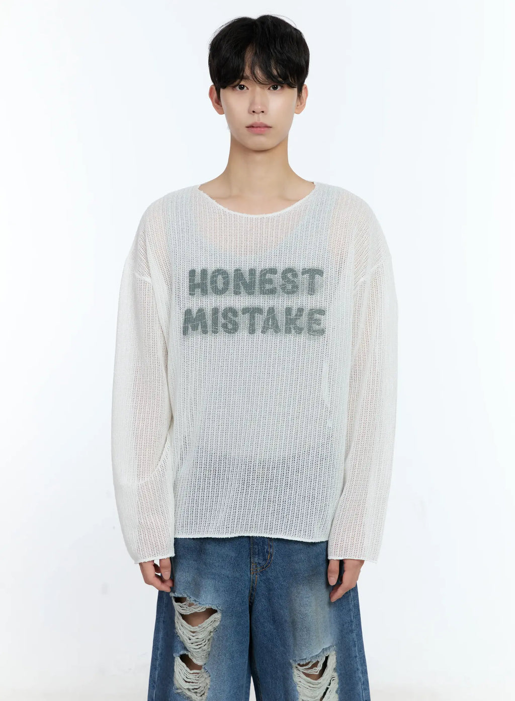 Men's Mesh Long Sleeve Graphic Top IG501