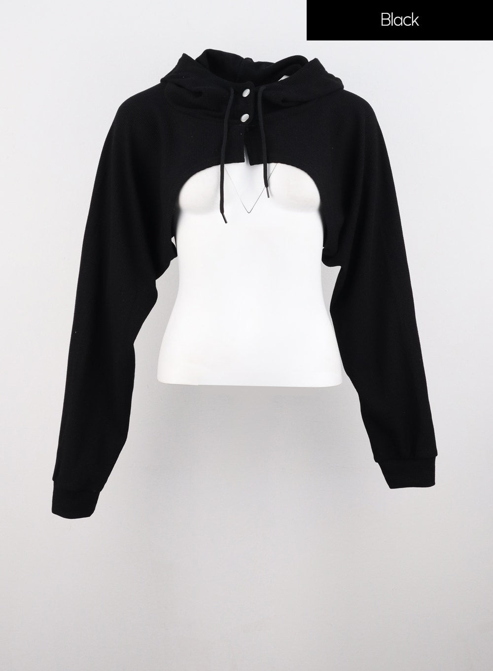 Bolero Style Cropped Hoodie IS311