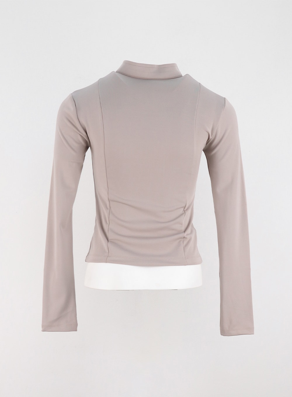 Slim Fit Zip- Up Top IO326