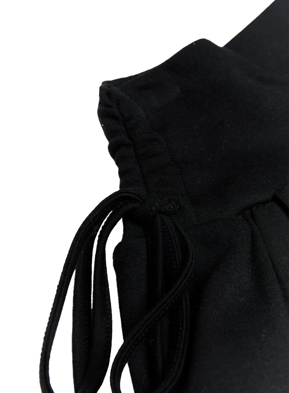 Ribbon-Tie Shirred Mini Skirt IF505