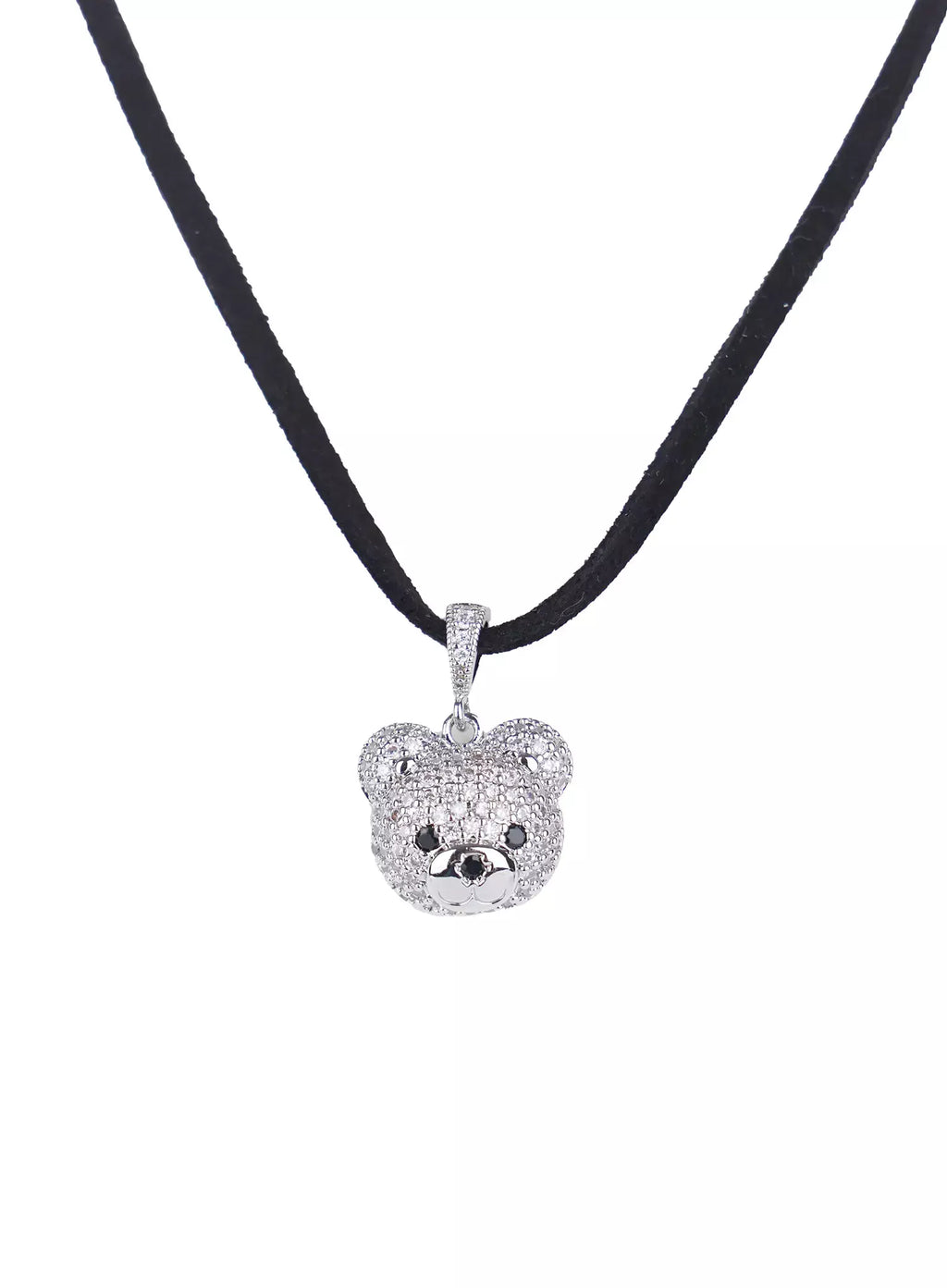 ACC Quede Teddy Bear Black Necklace IG507