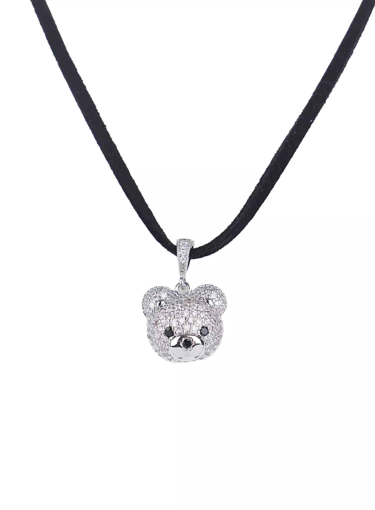 ACC Quede Teddy Bear Black Necklace IG507