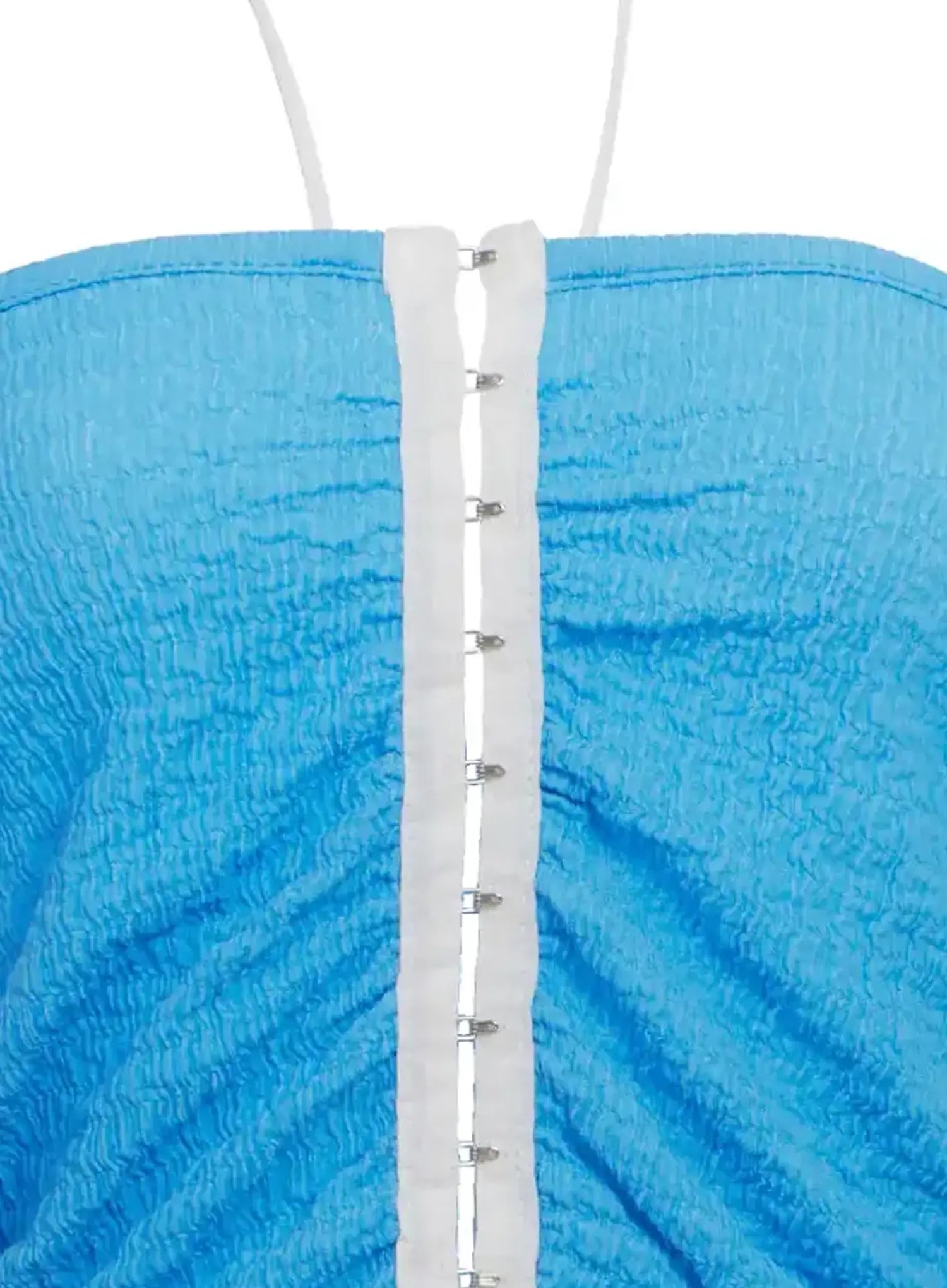 Hook-Front Halter Crop Top  IC503