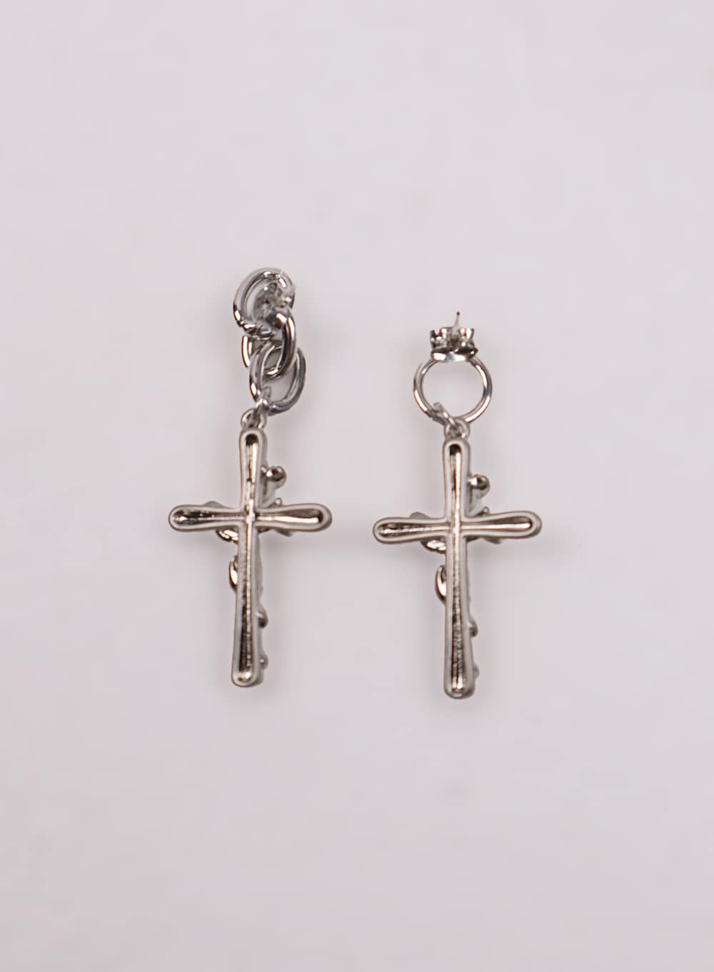 Rose Cross Stud Earrings IJ419
