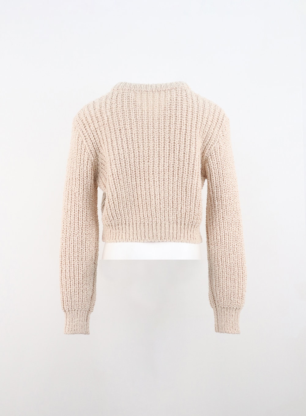Zip-Up Waffle Knit Sweater IN314