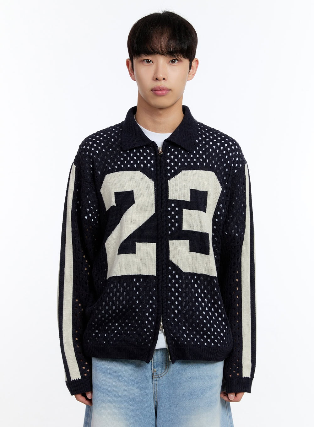 Men's Summer Zip-Up Sweater IY530
