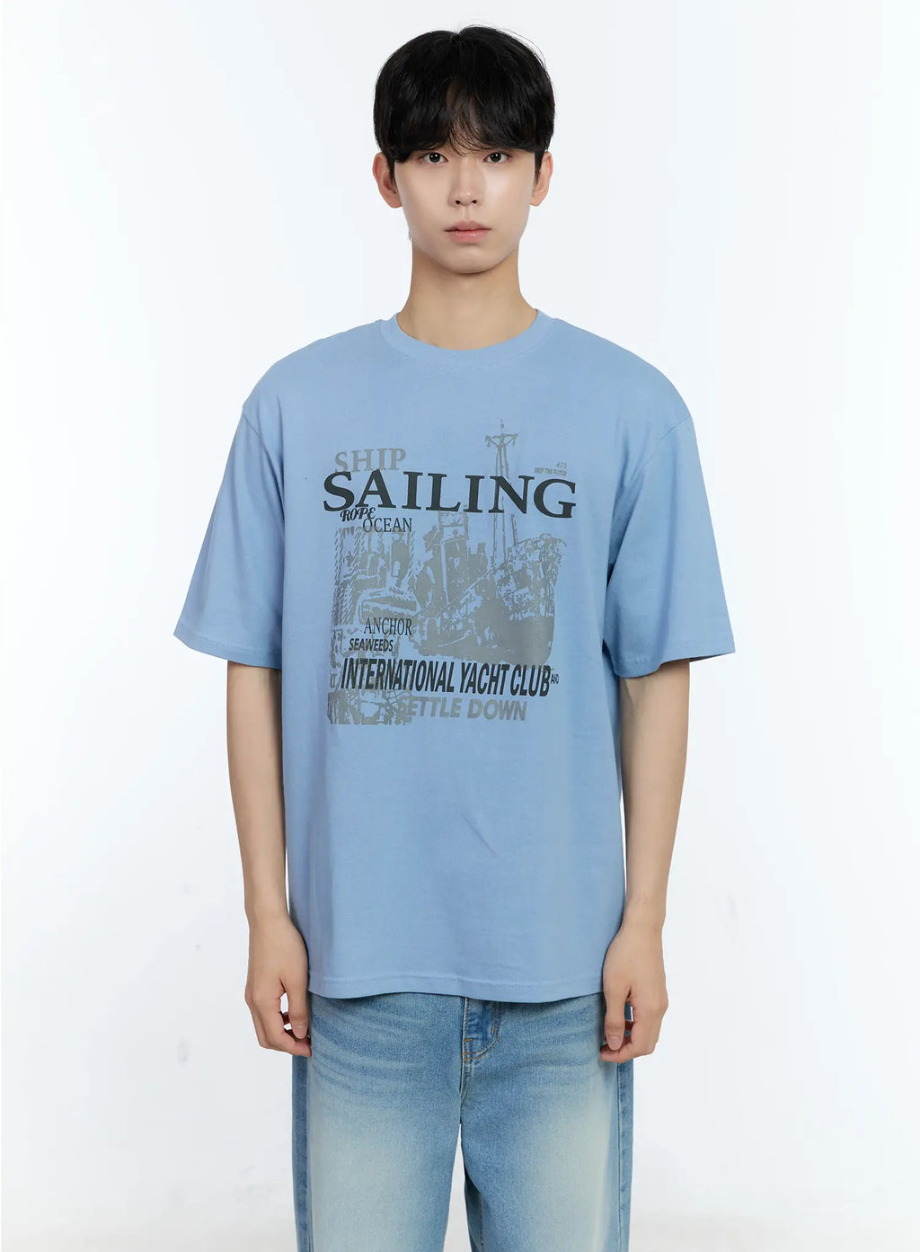 Men's Sailing Graphic T-Shirt IL529