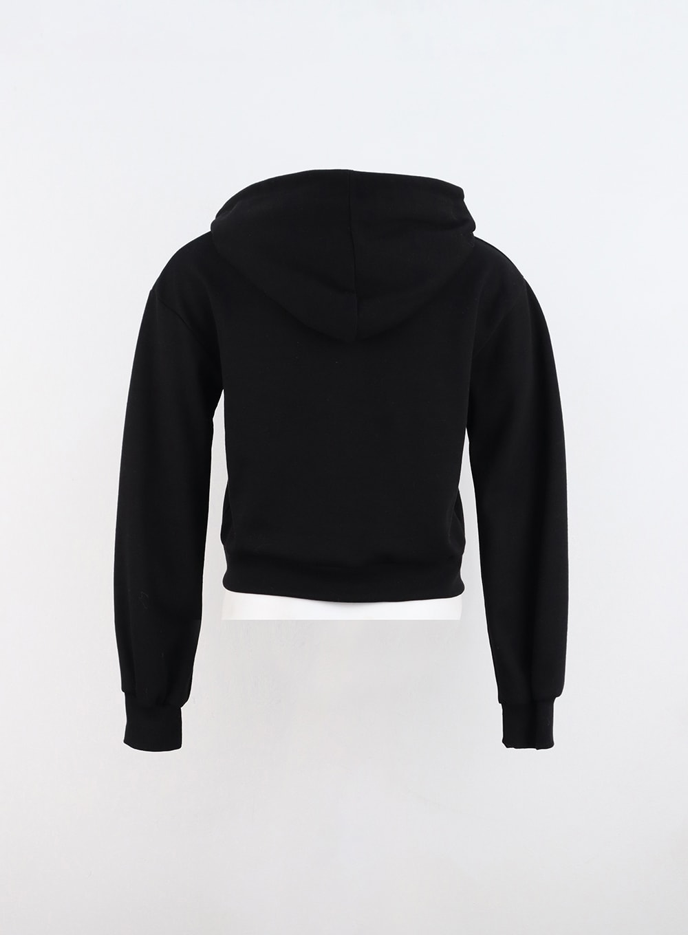 Zip-Up Graphic Crop Hoodie IN314