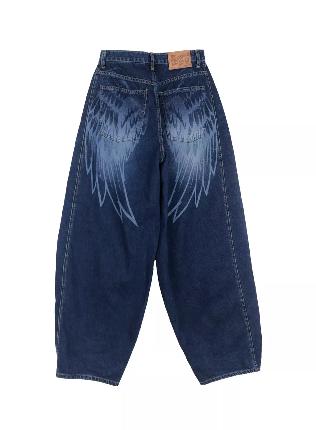 Sohee Angel Wing Print Wide-Leg Jeans IG508