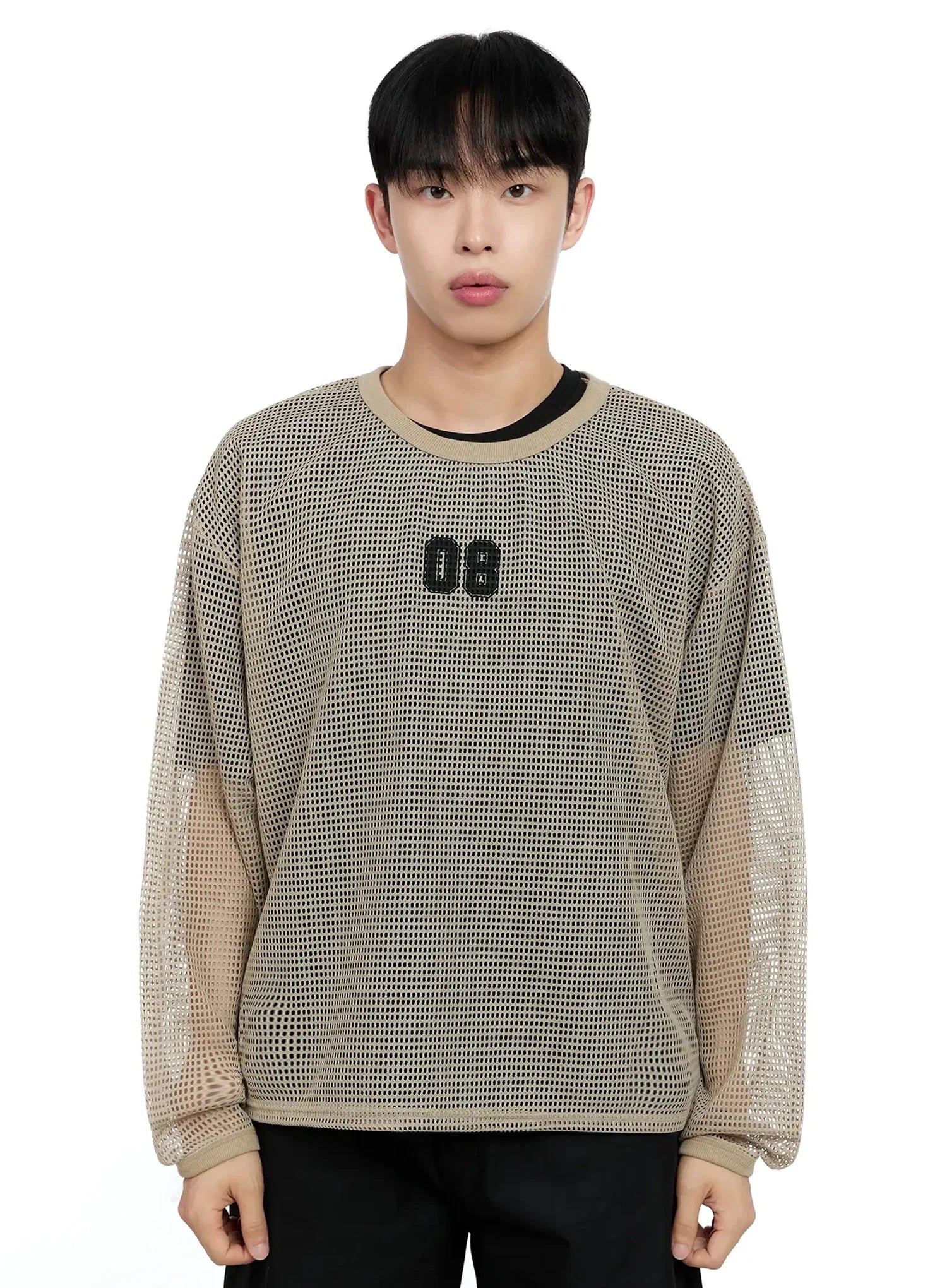 Men's Mesh Graphic Long Sleeve Tee IG520