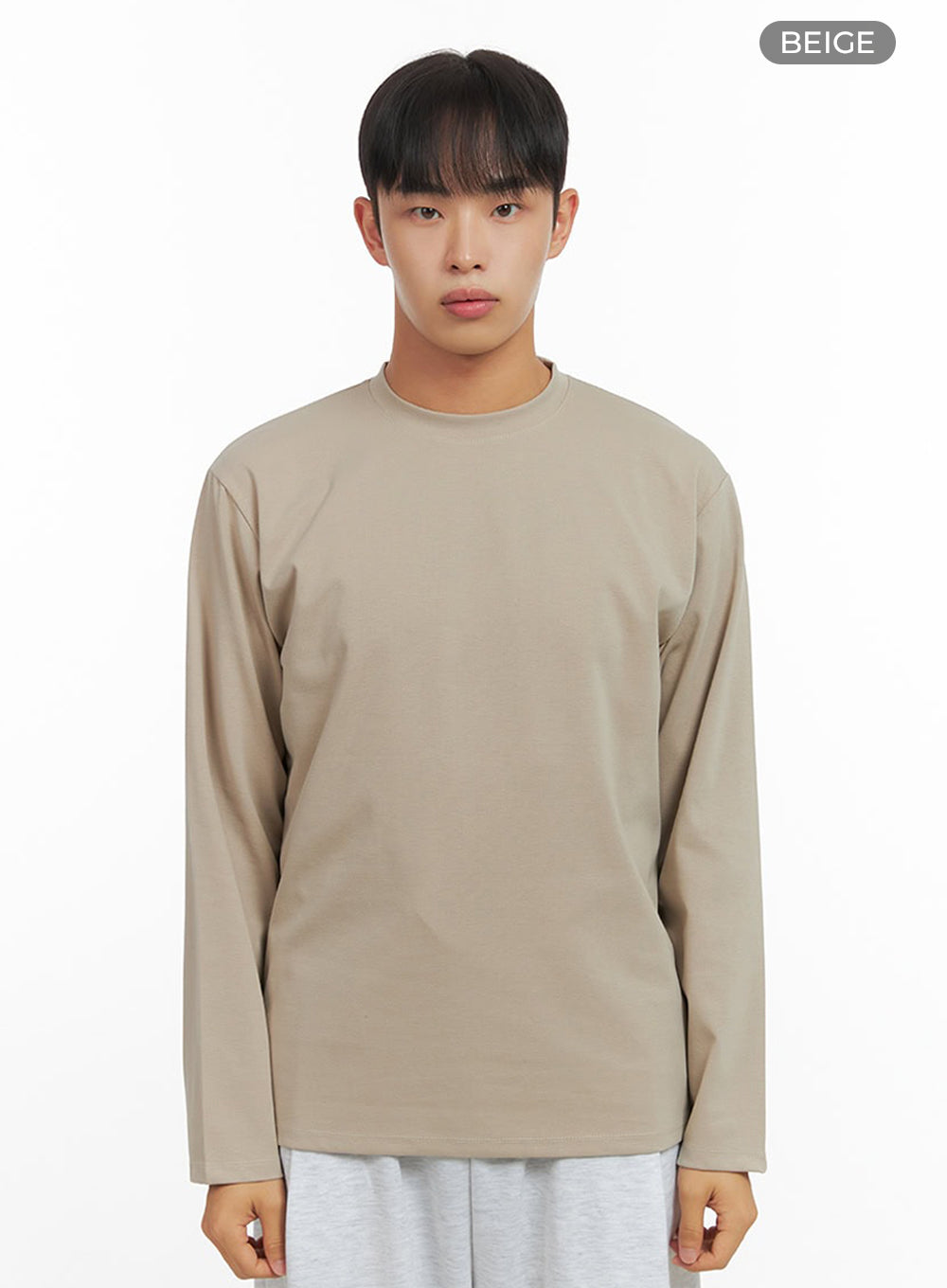 Men's Basic Long Sleeve T-Shirt IO420