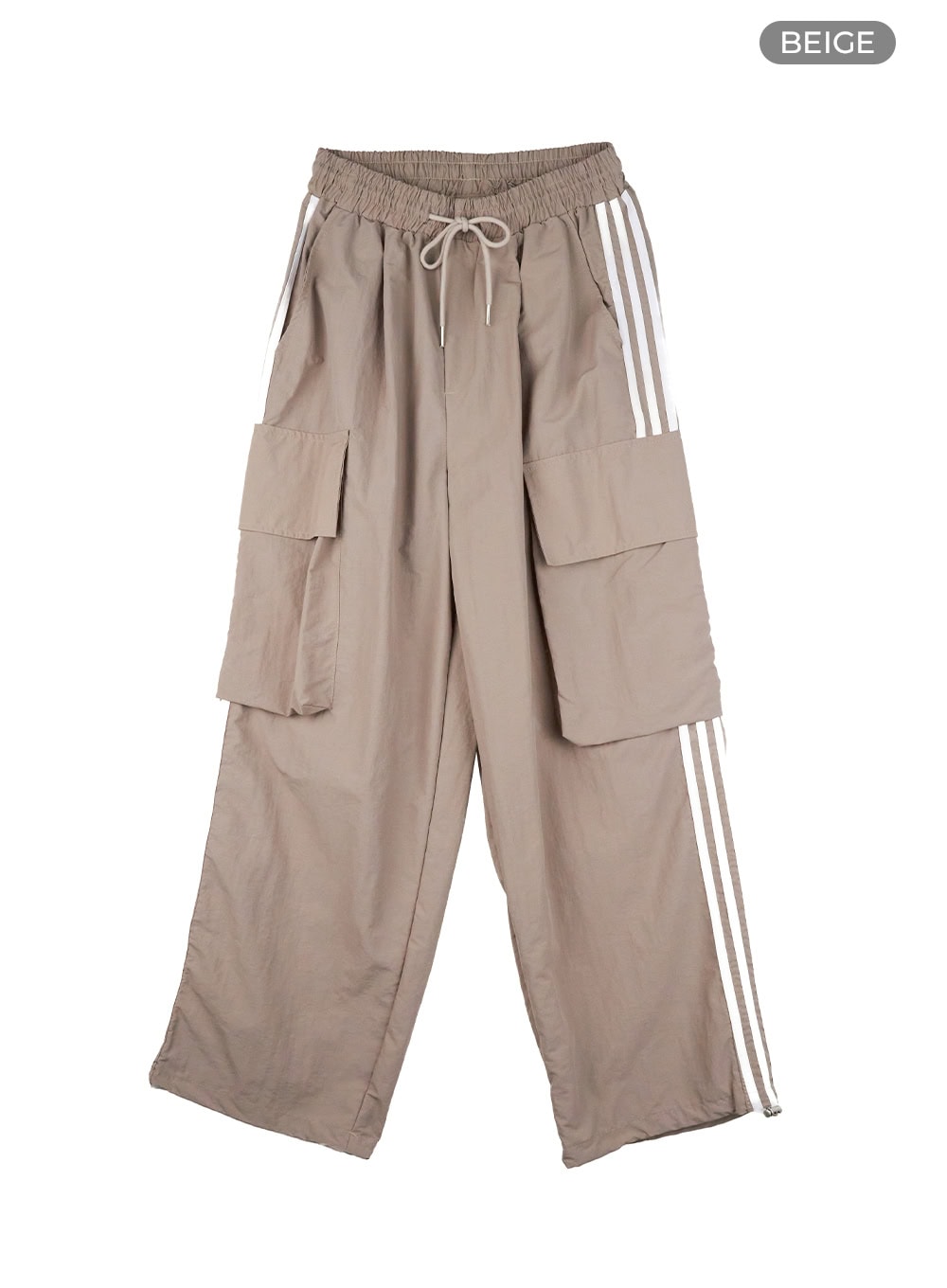 Nylon Cargo String Track Pants IL419