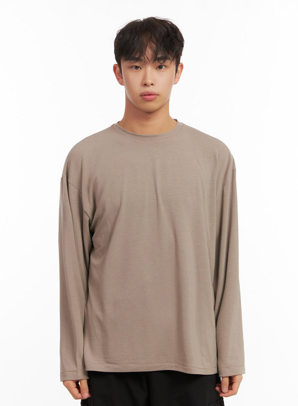 Men's Essential Long-Sleeve Oversized Tee ID427