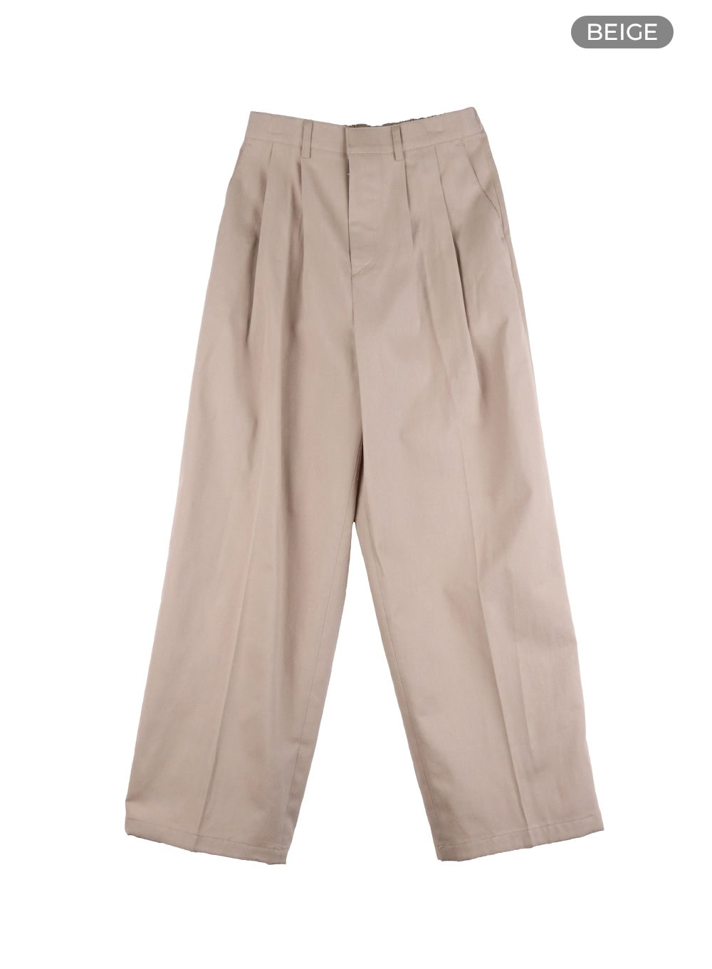 Men's Pintuck Cotton Wide Fit Pants IY431