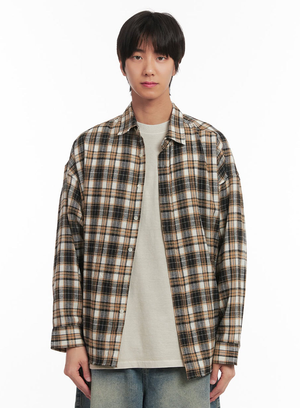 Men's Checkered Collared Shirt IA511