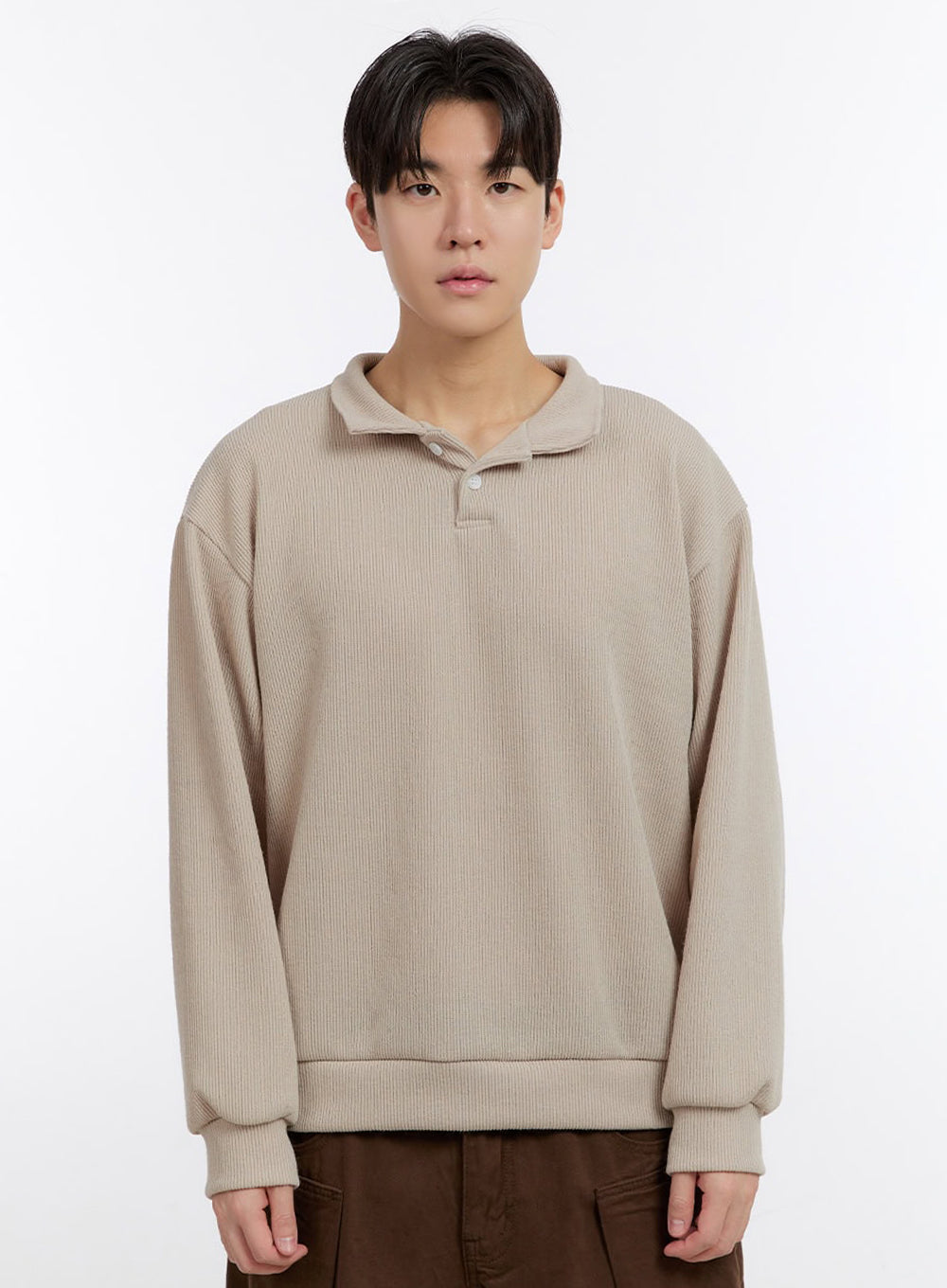 Men's Essential Collared Sweatshirt IM525